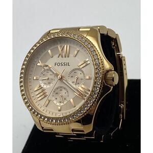 Fossil AM4483 Cecile Women's Stainless Steel Analog Rose Gold Dial Watch